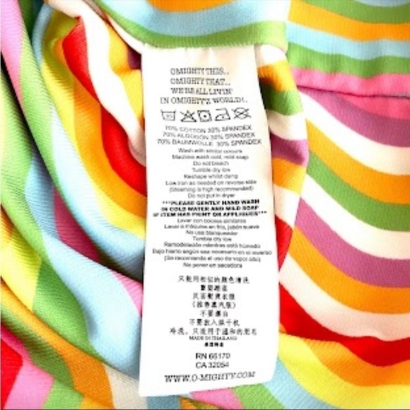 OMighty Rainbow Squiggly Shirt Small - Picture 10 of 13